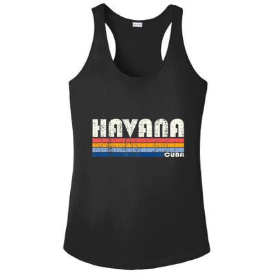 Vintage 70s 80s Style Havana Cuba Ladies PosiCharge Competitor Racerback Tank
