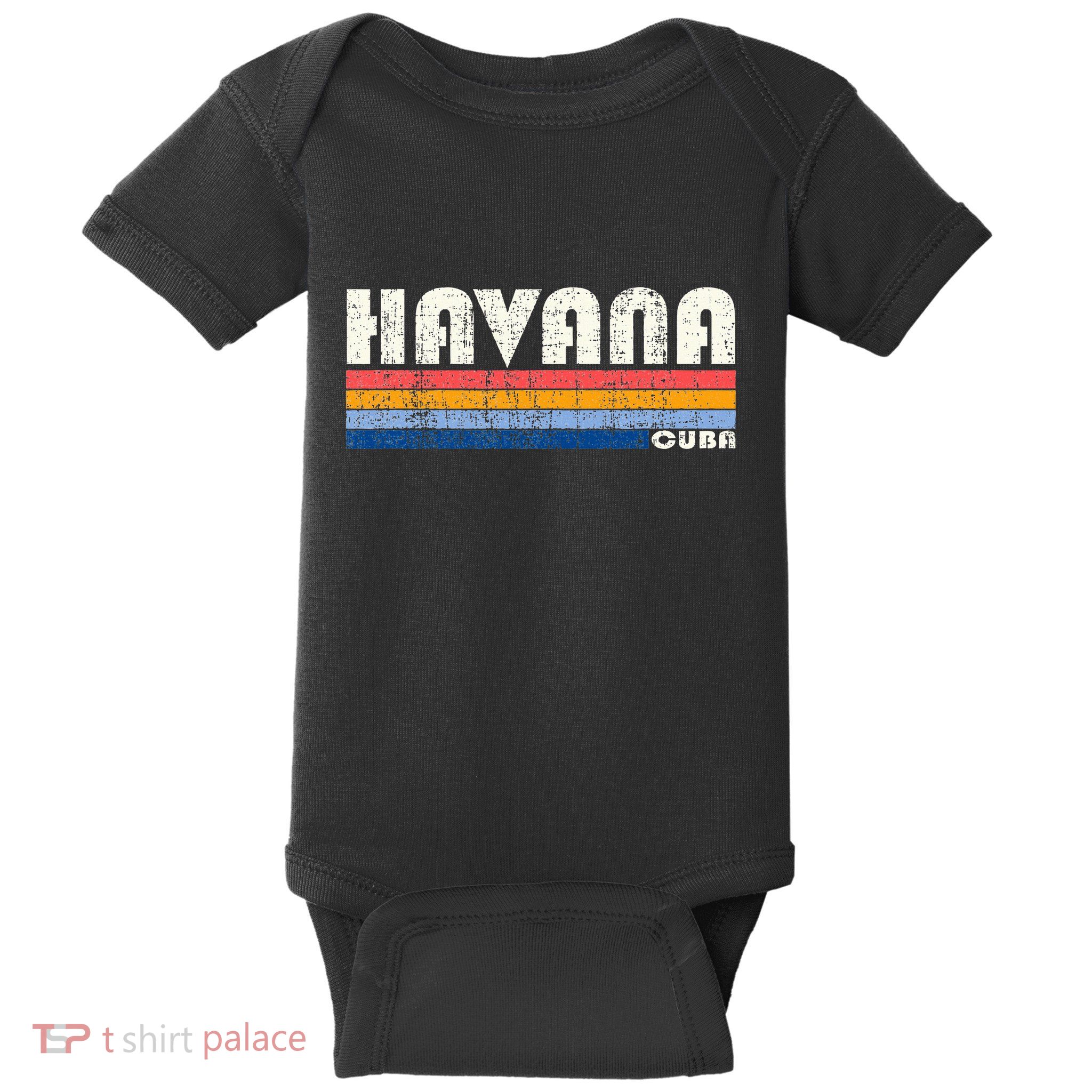 Vintage 70s 80s Style Havana Cuba Baby Bodysuit