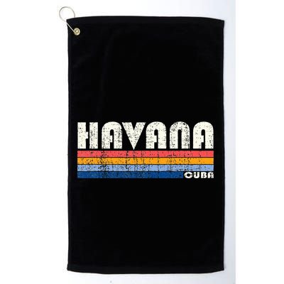 Vintage 70s 80s Style Havana Cuba Golf Towel