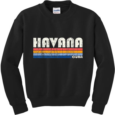 Vintage 70s 80s Style Havana Cuba Kids Sweatshirt