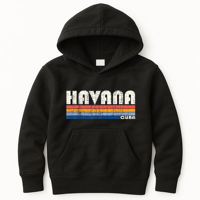 Vintage 70s 80s Style Havana Cuba Kids Hoodie
