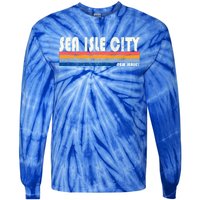 Vintage 70S 80S Style Sea Isle City Nj Gift Tie-Dye Long Sleeve Shirt