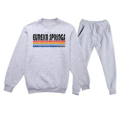 Vintage 70s 80s Style Eureka Springs Arkansas Premium Crewneck Sweatsuit Set