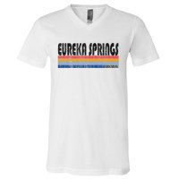 Vintage 70s 80s Style Eureka Springs Arkansas V-Neck T-Shirt