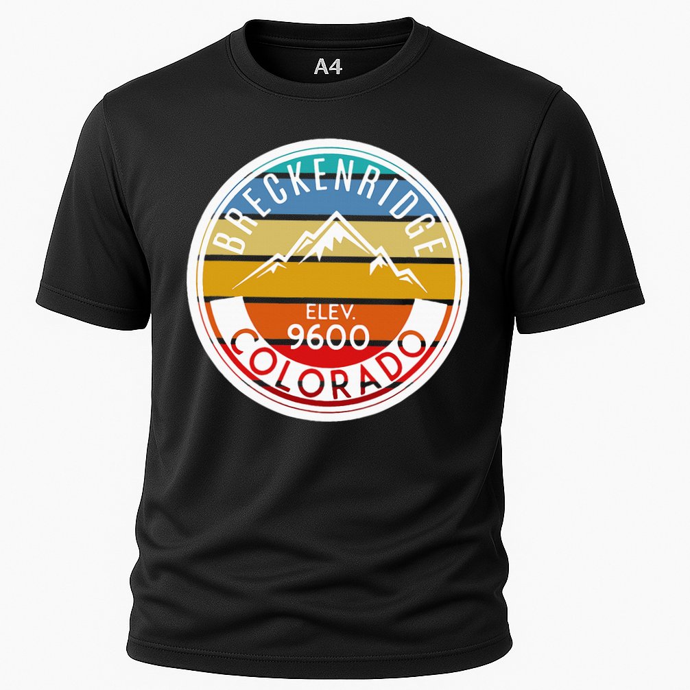Vintage 70s 80s Breckenridge Colorado Rocky Mountain Skiing Performance Shirt