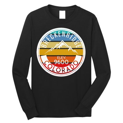 Vintage 70s 80s Breckenridge Colorado Rocky Mountain Skiing Long Sleeve Shirt