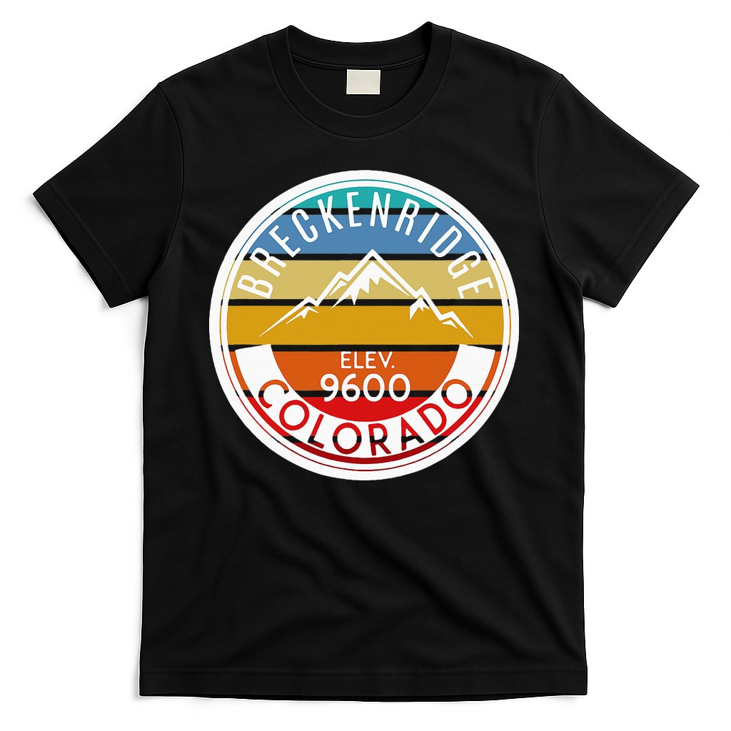 Vintage 70s 80s Breckenridge Colorado Rocky Mountain Skiing T-Shirt