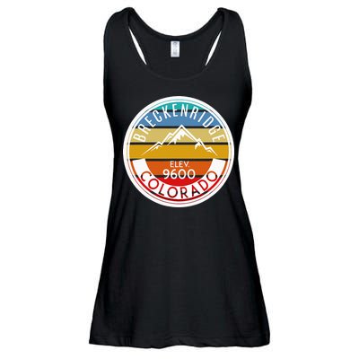Vintage 70s 80s Breckenridge Colorado Rocky Mountain Skiing Ladies Essential Flowy Tank