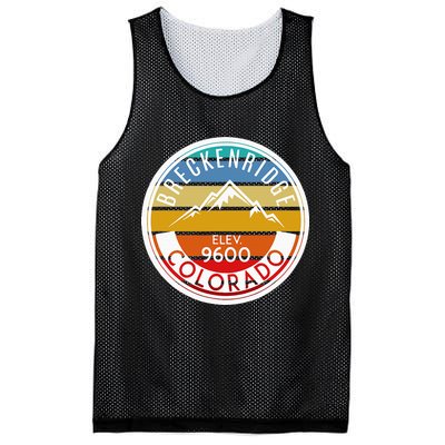 Vintage 70s 80s Breckenridge Colorado Rocky Mountain Skiing Mesh Reversible Basketball Jersey Tank