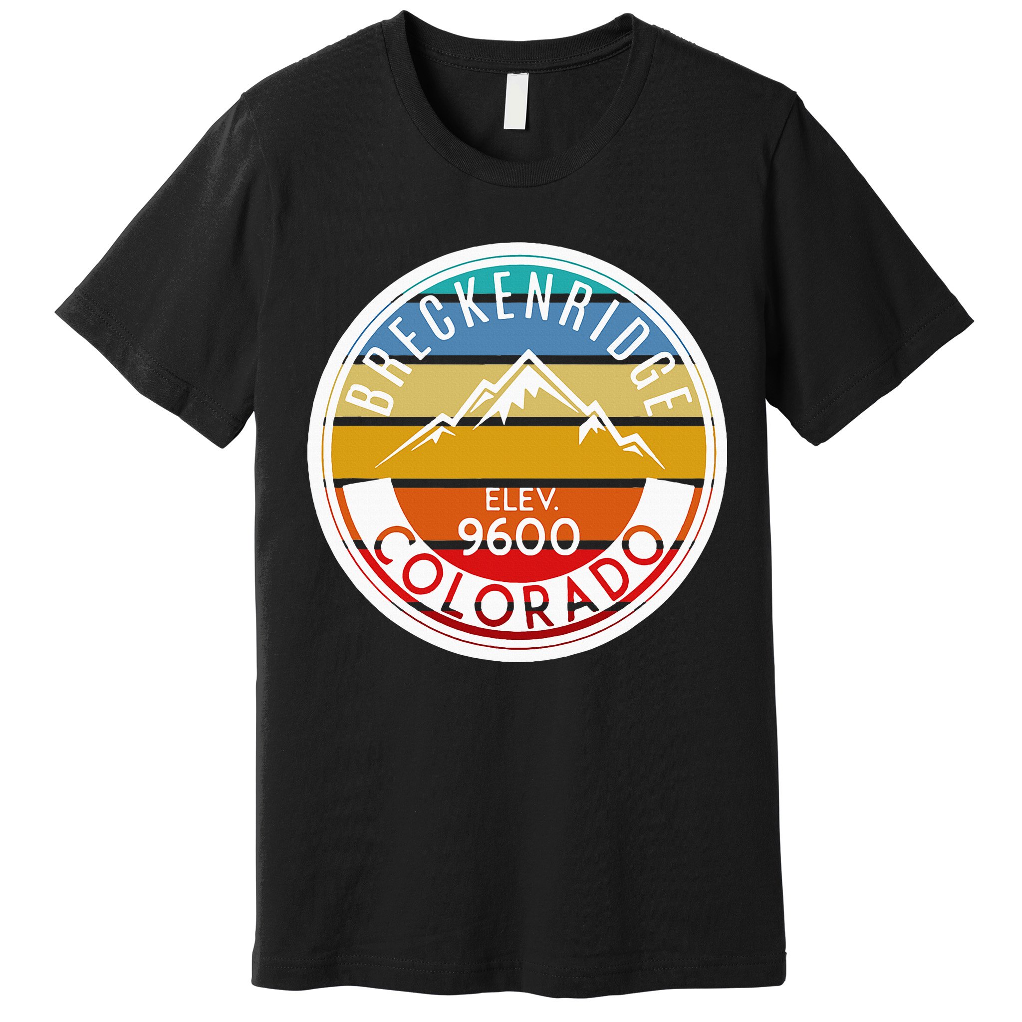 Vintage 70s 80s Breckenridge Colorado Rocky Mountain Skiing Premium T-Shirt