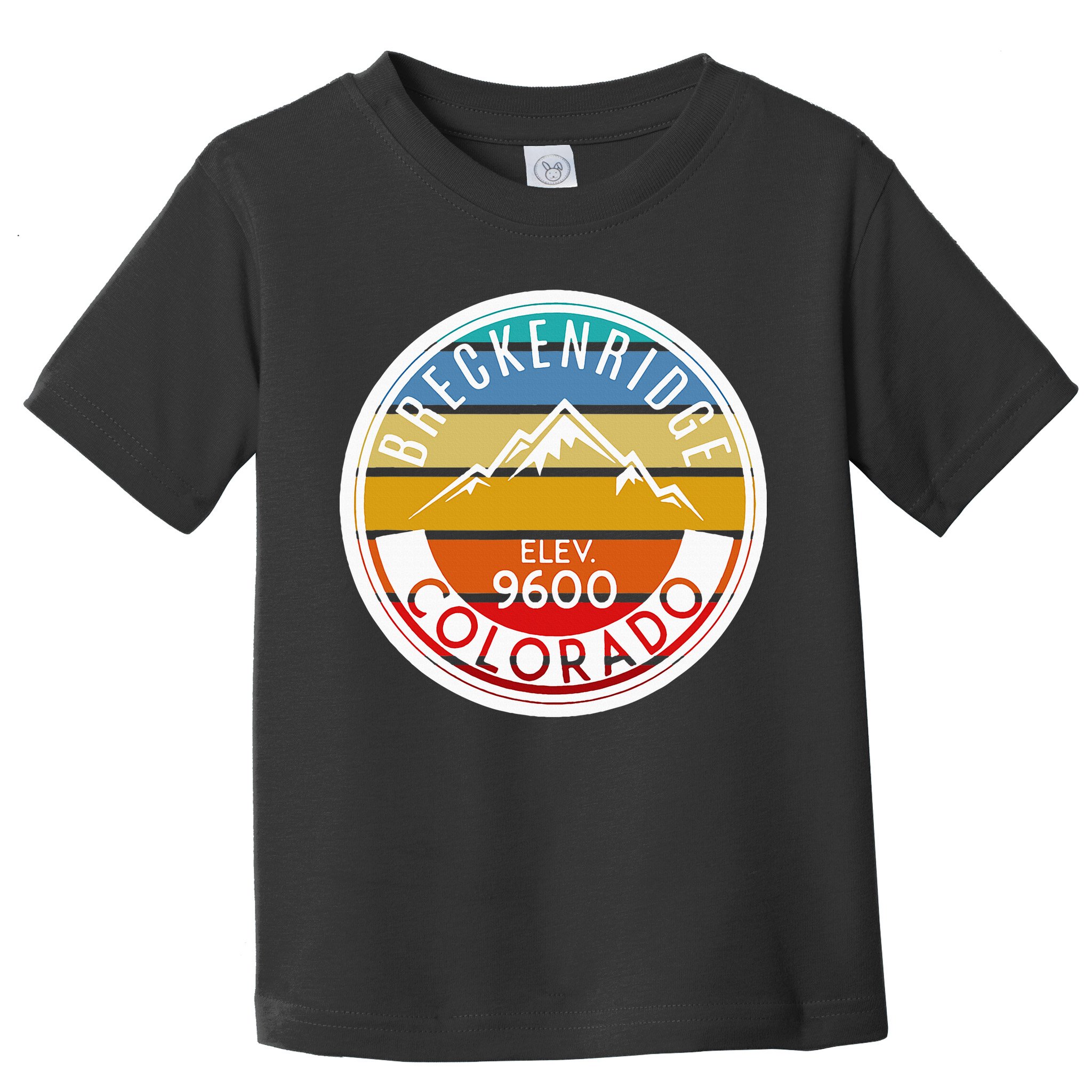 Vintage 70s 80s Breckenridge Colorado Rocky Mountain Skiing Toddler T-Shirt