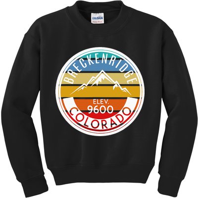 Vintage 70s 80s Breckenridge Colorado Rocky Mountain Skiing Kids Sweatshirt