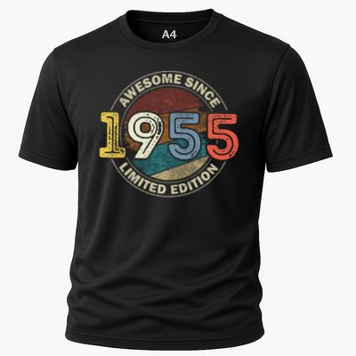Vintage 70 Birthday Decorations 70yr 1955 70th Birthday Cooling Performance Crew T-Shirt