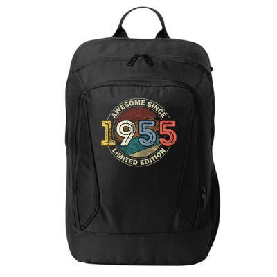 Vintage 70 Birthday Decorations 70yr 1955 70th Birthday City Backpack