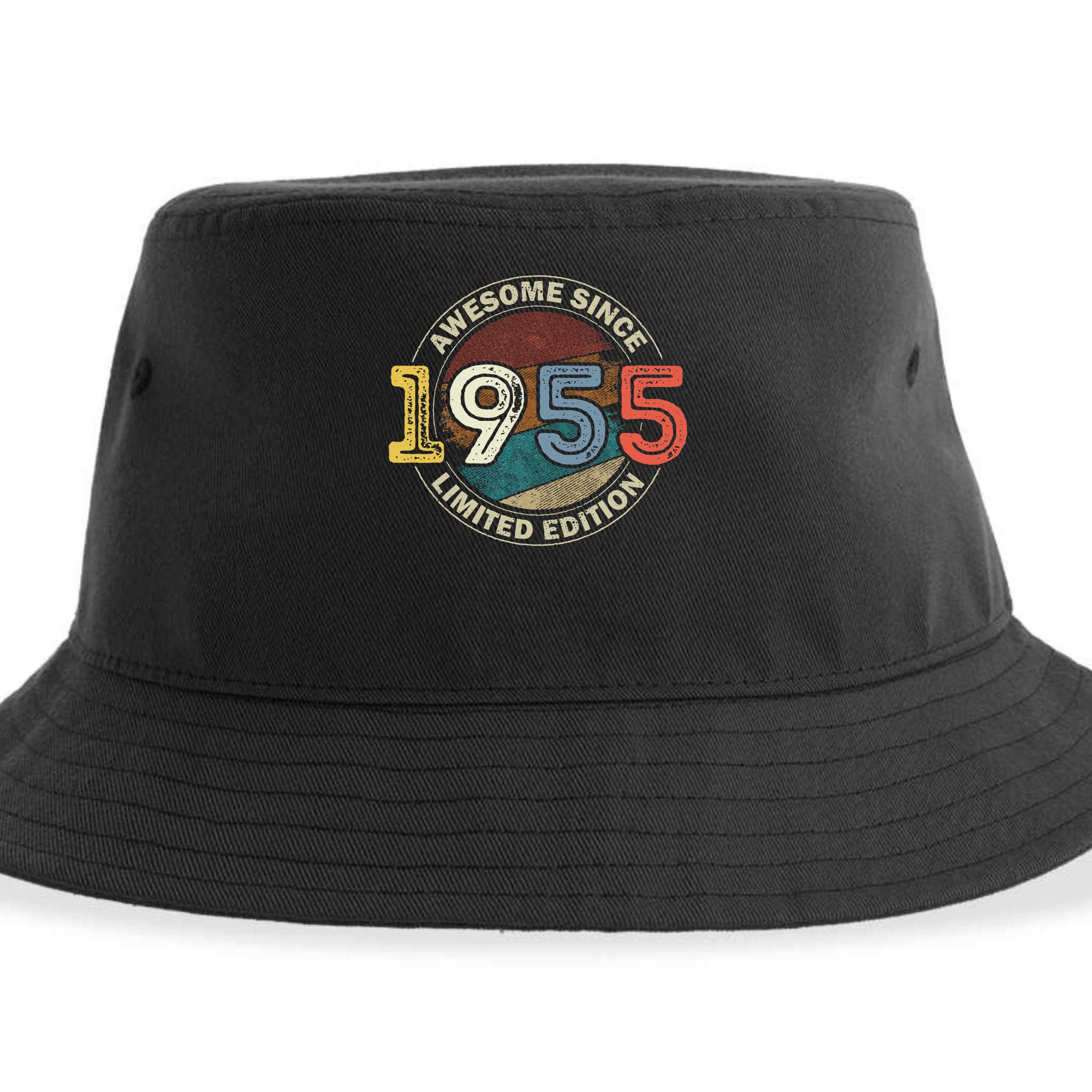 Vintage 70 Birthday Decorations 70yr 1955 70th Birthday Sustainable Bucket Hat