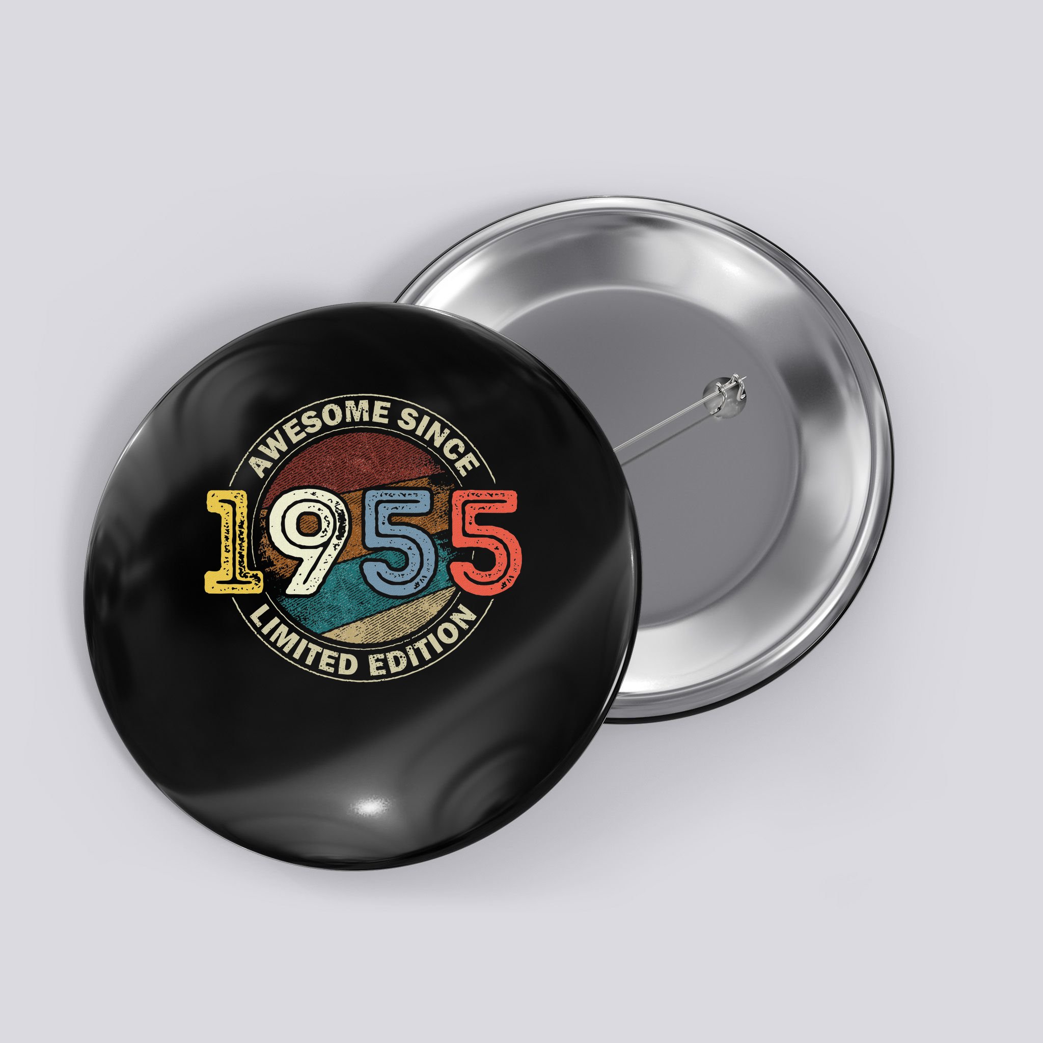 Vintage 70 Birthday Decorations 70yr 1955 70th Birthday Button