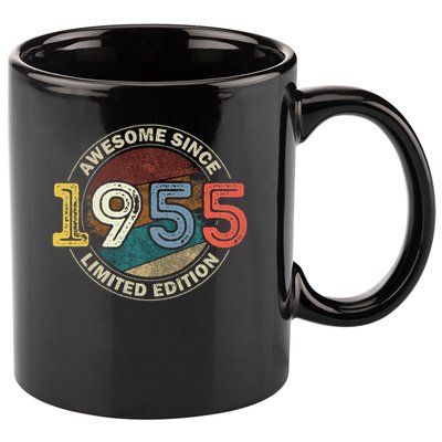 Vintage 70 Birthday Decorations 70yr 1955 70th Birthday 11oz C Handle Ceramic Mug