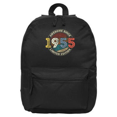 Vintage 70 Birthday Decorations 70yr 1955 70th Birthday 16 in Basic Backpack