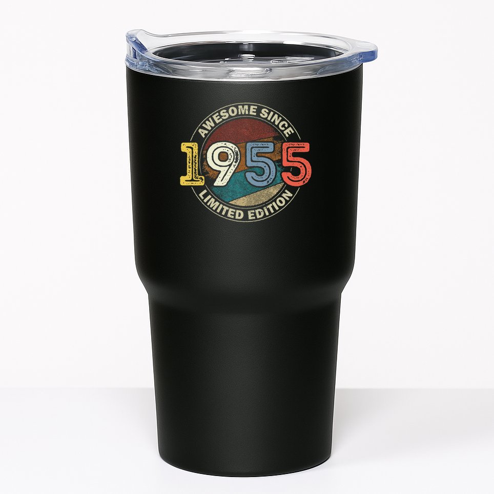 Vintage 70 Birthday Decorations 70yr 1955 70th Birthday Tumbler