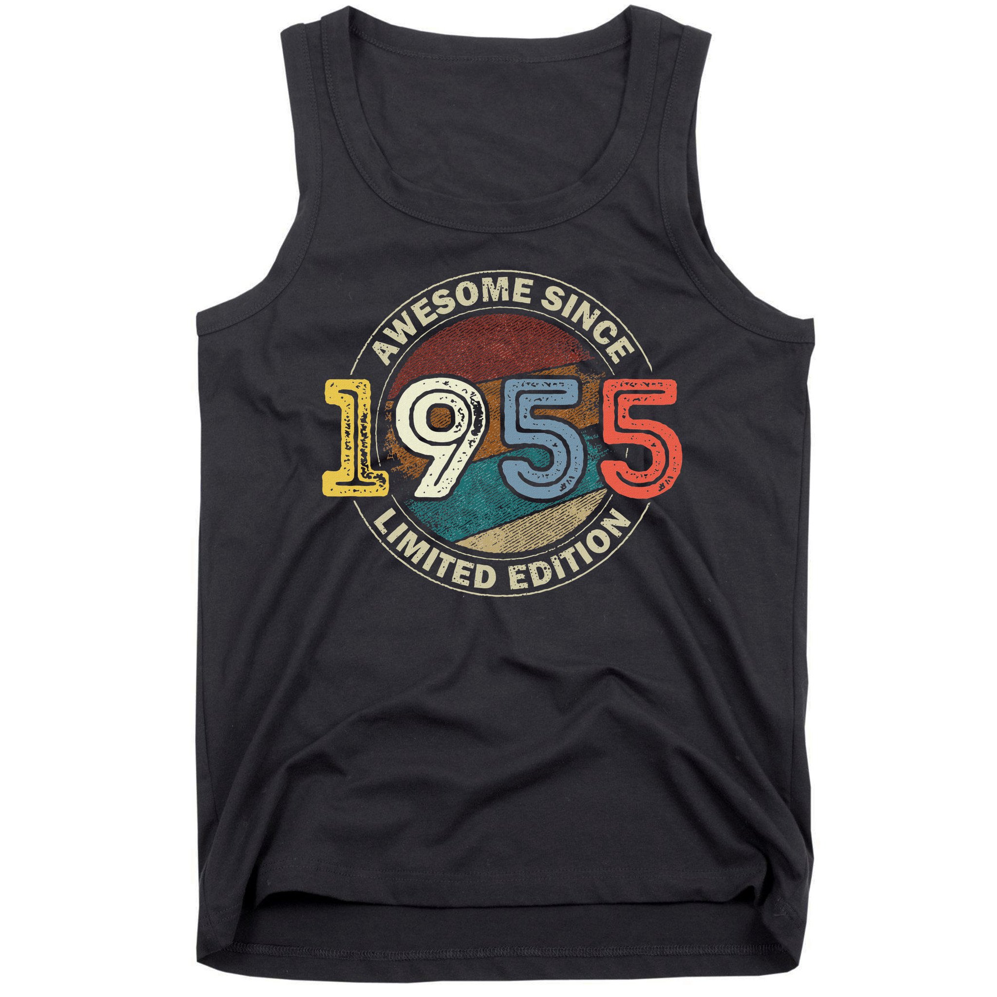 Vintage 70 Birthday Decorations 70yr 1955 70th Birthday Tank Top