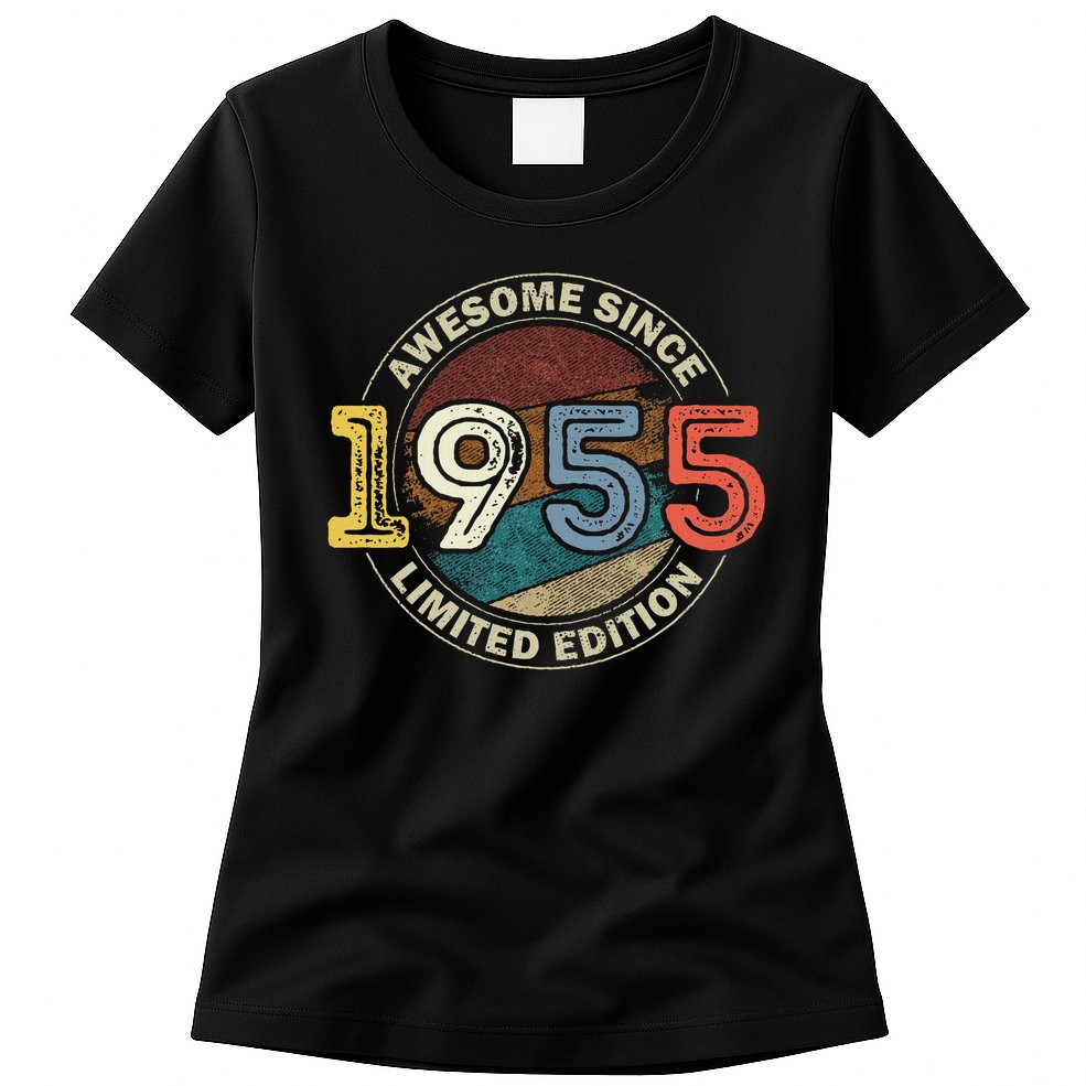 Vintage 70 Birthday Decorations 70yr 1955 70th Birthday Womens T-Shirt