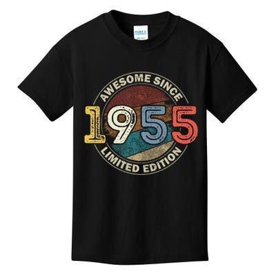 Vintage 70 Birthday Decorations 70yr 1955 70th Birthday Kids T-Shirt