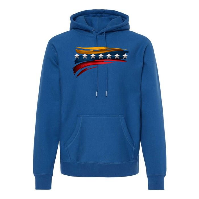 Venezuela 7 Big Stars Flag Minimalist Premium Hoodie