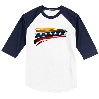 Venezuela 7 Big Stars Flag Minimalist Baseball Sleeve Shirt