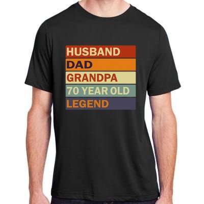 Vintage 70th Birthday Saying For 70 Year Old Dad And Grandpa Adult ChromaSoft Performance T-Shirt