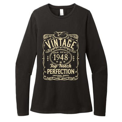 Vintage 75th Birthday top notch 1948 Womens CVC Long Sleeve Shirt