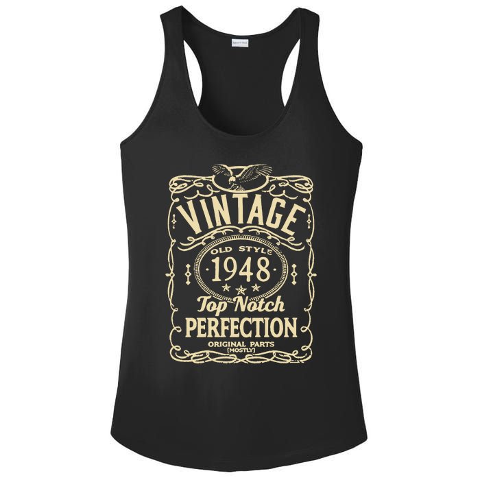 Vintage 75th Birthday top notch 1948 Ladies PosiCharge Competitor Racerback Tank