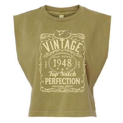 Vintage 75th Birthday top notch 1948 Garment-Dyed Women's Muscle Tee