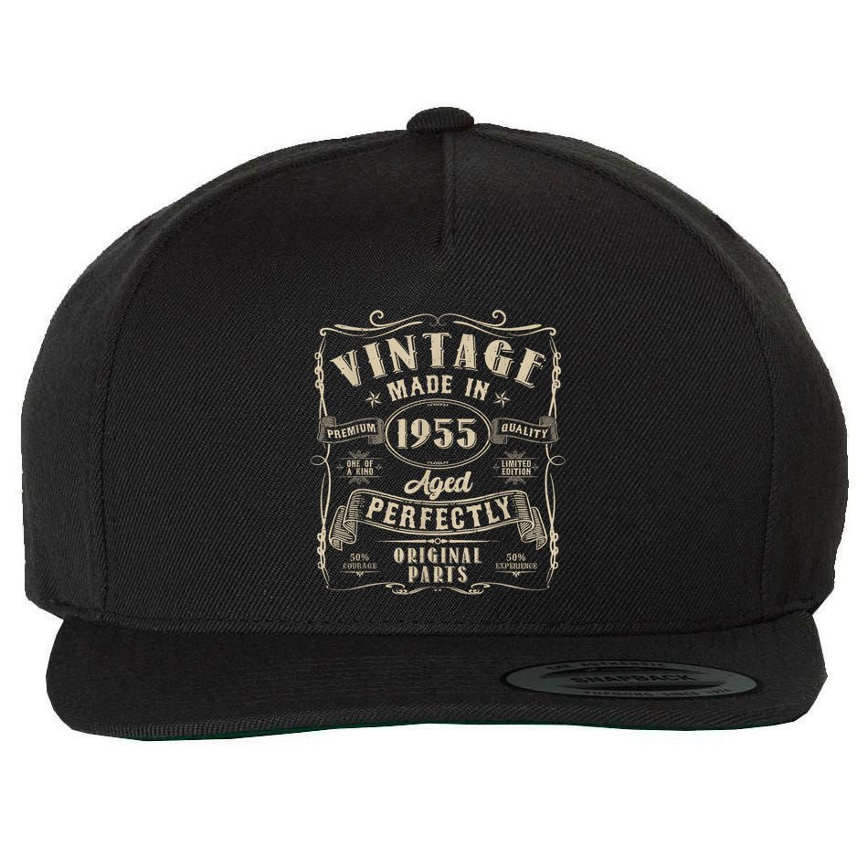 Vintage 70th Birthday Decorations Funny 1955 70 Birthday Wool Snapback Cap