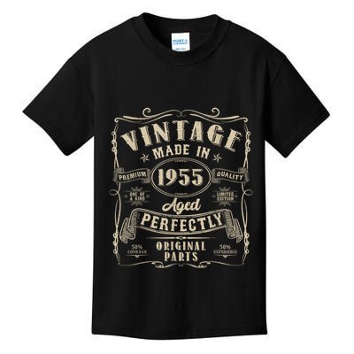 Vintage 70th Birthday Decorations Funny 1955 70 Birthday Kids T-Shirt