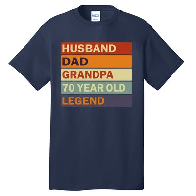 Vintage 70th Birthday Saying For 70 Year Old Dad And Grandpa Tall T-Shirt