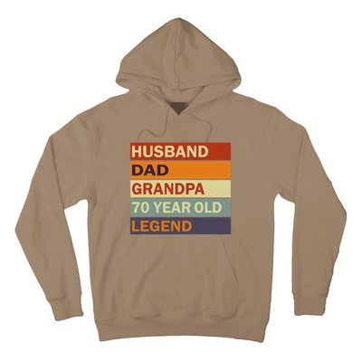 Vintage 70th Birthday Saying For 70 Year Old Dad And Grandpa Hoodie