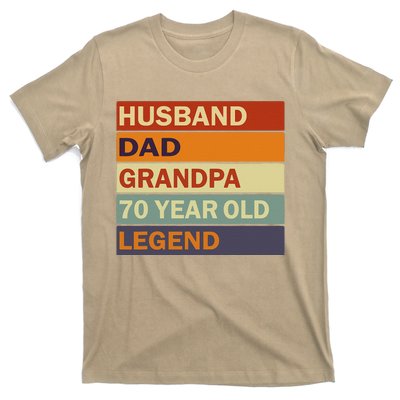 Vintage 70th Birthday Saying For 70 Year Old Dad And Grandpa T-Shirt