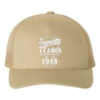 Vintage 77th Birthday Funny 1948 77 Birthday Spanish Yupoong Adult 5-Panel Trucker Hat