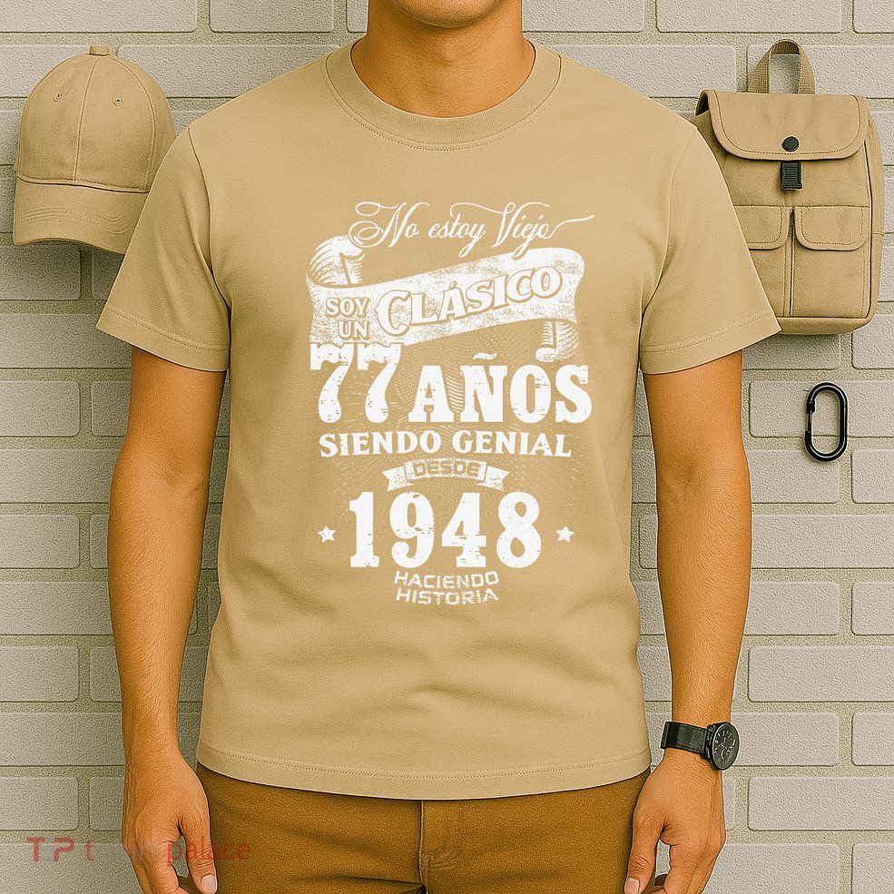 Vintage 77th Birthday Funny 1948 77 Birthday Spanish T-Shirt
