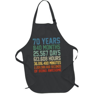 Vintage 70th Birthday 70 Years Old Being Awesome Anniversary Apron