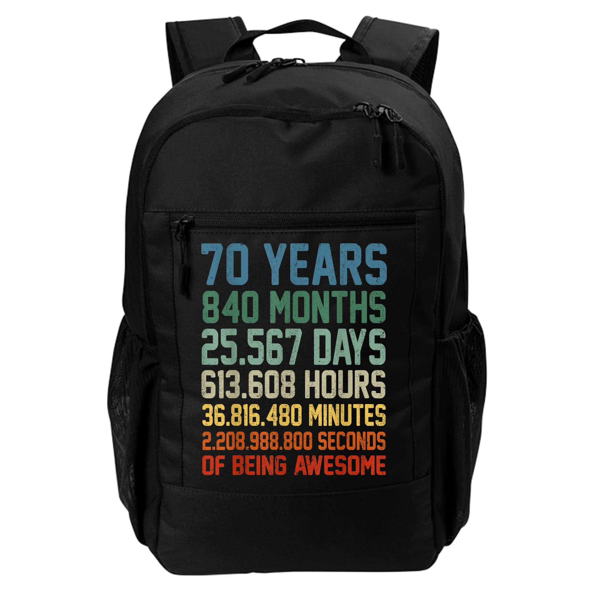 Vintage 70th Birthday 70 Years Old Being Awesome Anniversary Backpack