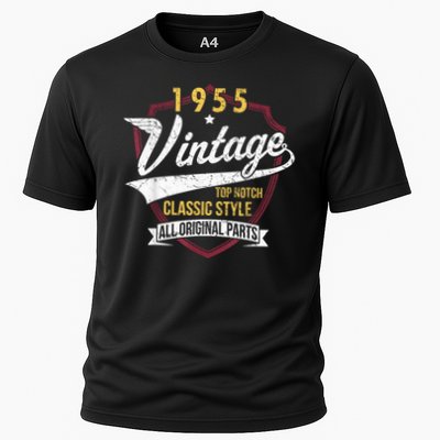 Vintage 70 Birthday Decorations 70yr 1955 70th Birthday Cooling Performance Crew T-Shirt