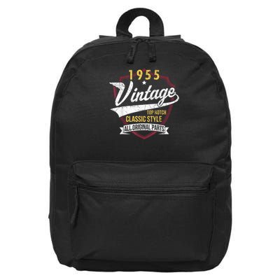 Vintage 70 Birthday Decorations 70yr 1955 70th Birthday 16 in Basic Backpack