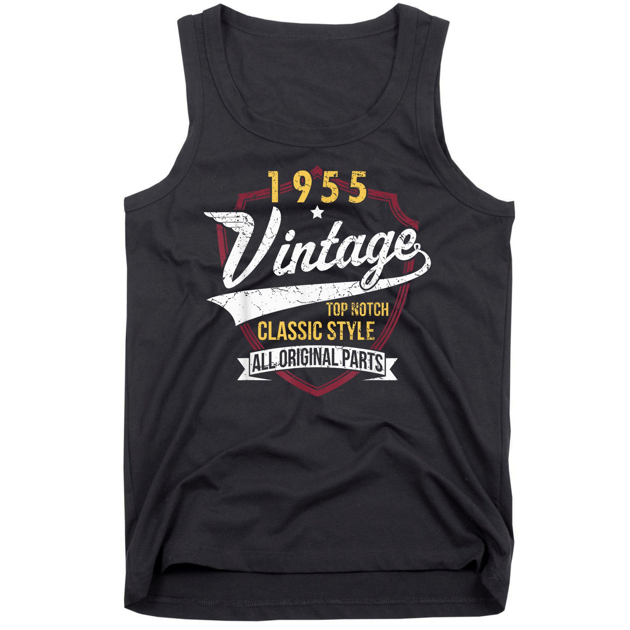 Vintage 70 Birthday Decorations 70yr 1955 70th Birthday Tank Top