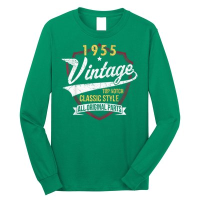Vintage 70 Birthday Decorations 70yr 1955 70th Birthday Long Sleeve Shirt