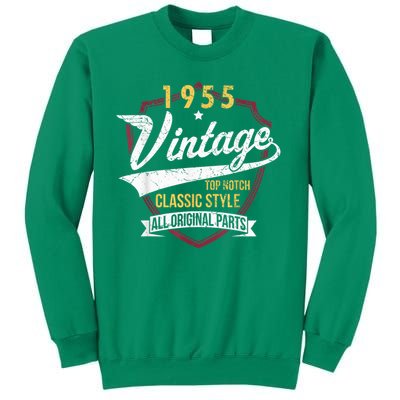 Vintage 70 Birthday Decorations 70yr 1955 70th Birthday Sweatshirt