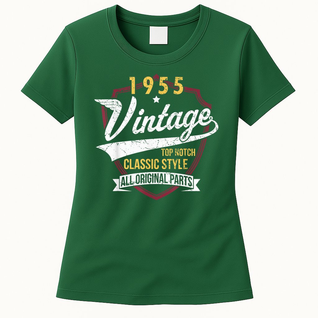 Vintage 70 Birthday Decorations 70yr 1955 70th Birthday Womens T-Shirt