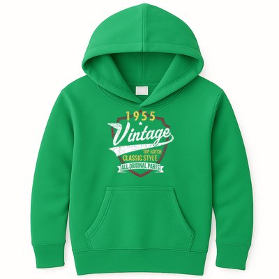 Vintage 70 Birthday Decorations 70yr 1955 70th Birthday Kids Hoodie