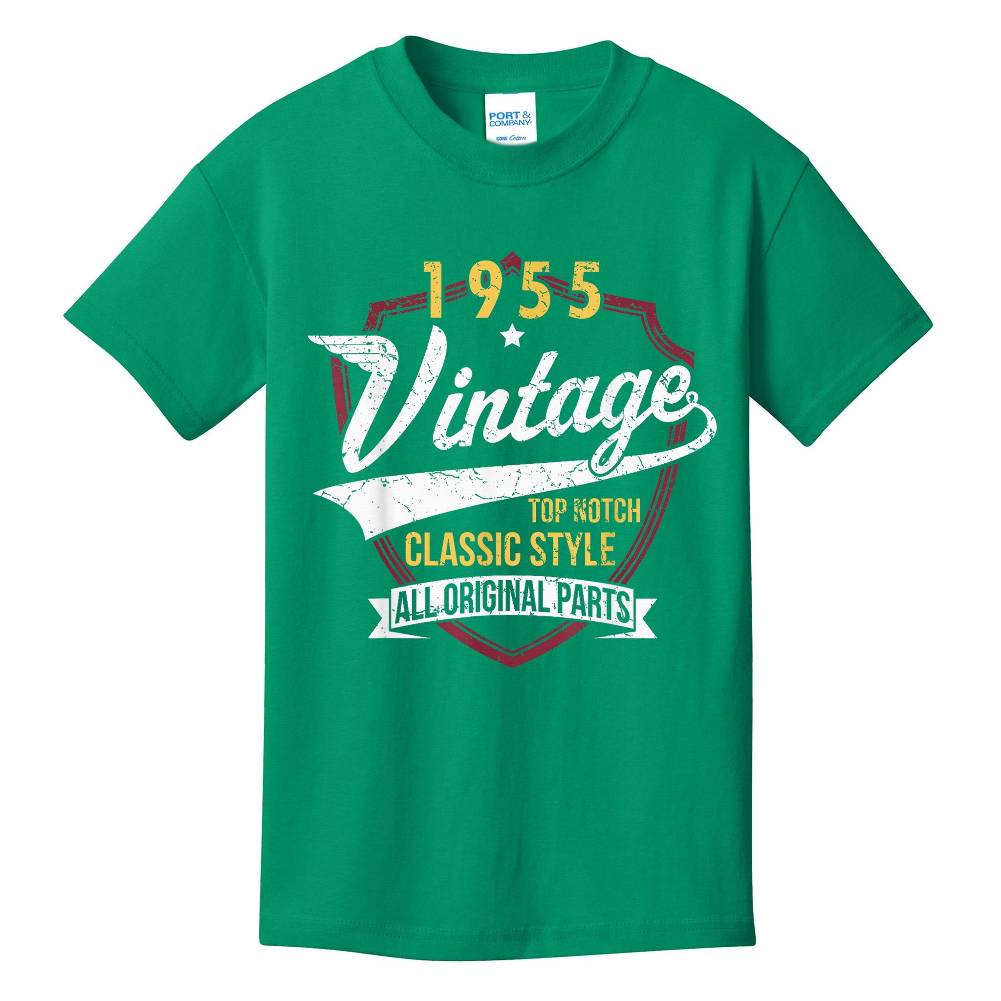 Vintage 70 Birthday Decorations 70yr 1955 70th Birthday Kids T-Shirt