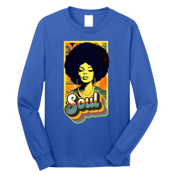 Vintage 70s Funk Afro Soul Long Sleeve Shirt